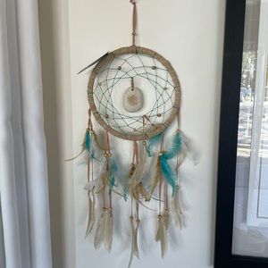 ONE LEFT! River stone dream catcher